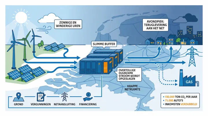 Afbeelding bij Batterijen maken ons energiesysteem slimmer