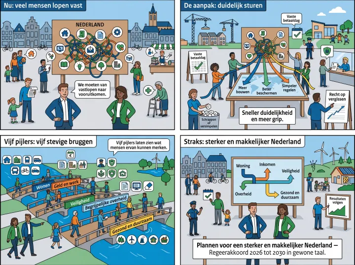 Afbeelding bij Plannen voor een sterker en makkelijker Nederland